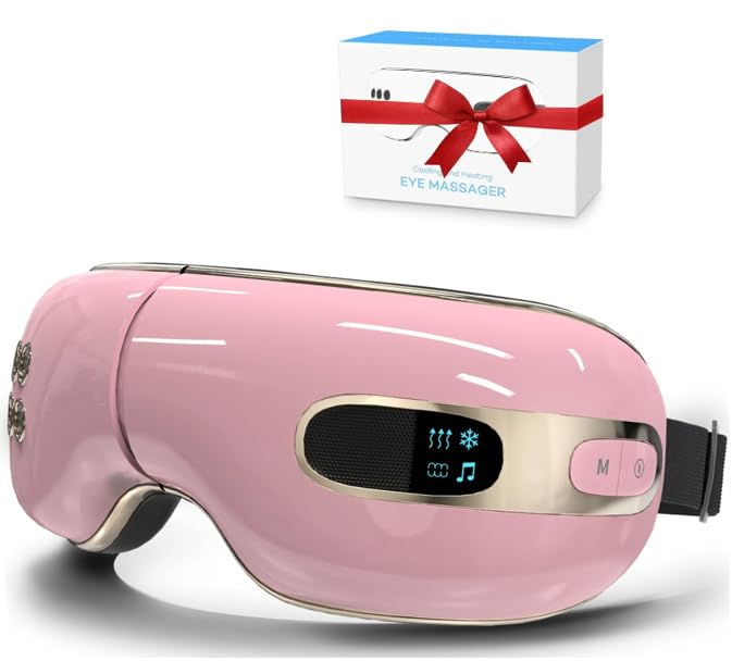 Fmalve Heat Cooling Eye Massager for Migraines 2024
