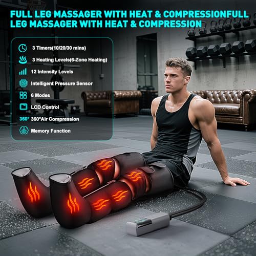 Pryfey Leg Massager with Heat & Compression