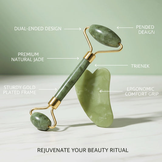 Face Roller & Gua Sha Set, Facial Massager