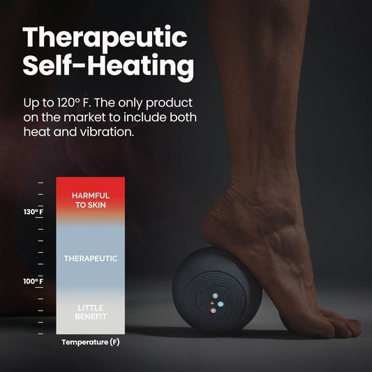 MyoStorm Heating Massage Ball, 4 Speeds