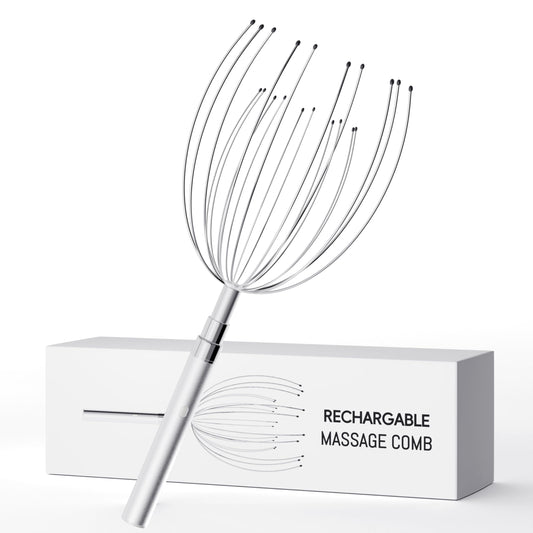 Winyoung Head Massager Scalp Stress Relax, Rechargeable Head Scratcher