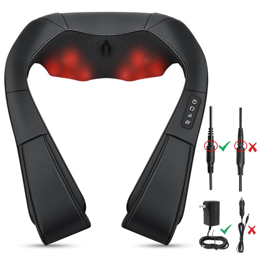 Medcursor Neck Massager with Heat, 3D Kneading Pillow