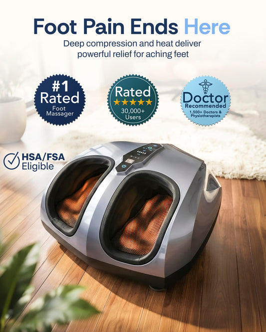 MIKO Foot Massager with Heat & Compression