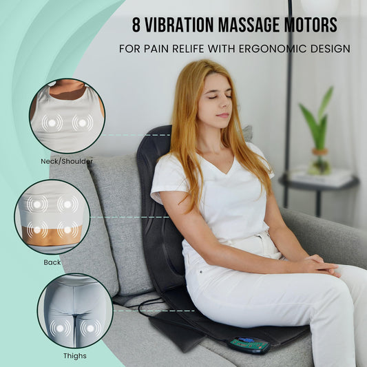 Snailax Vibration Seat Massager with Heat