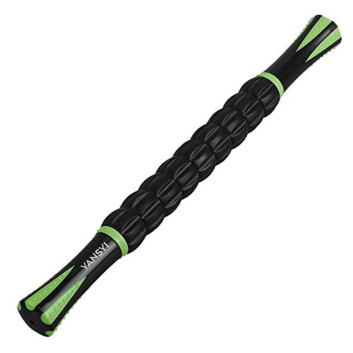 YANSYI Muscle Recovery Roller Stick, 9-Roller Deep Tissue
