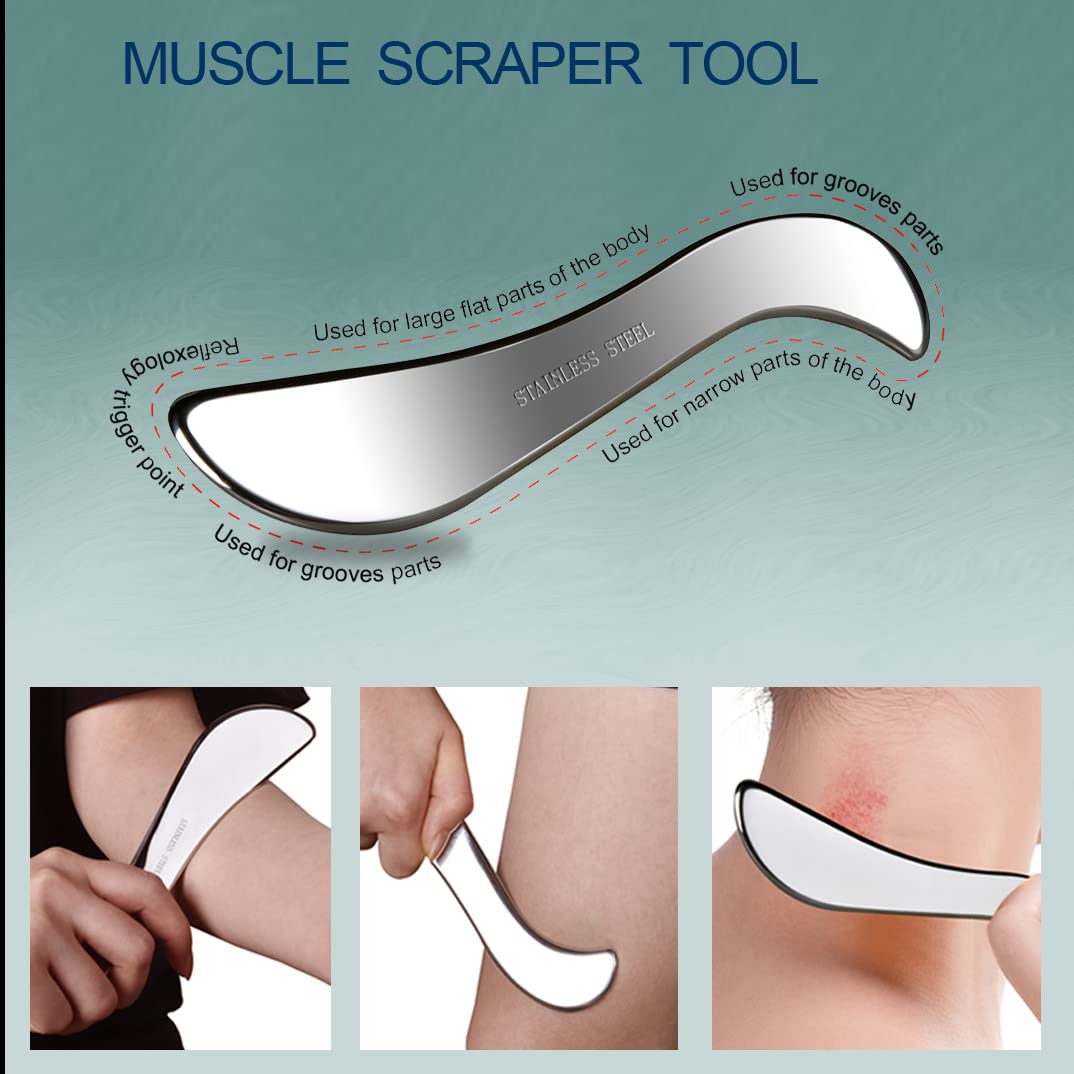 BYYDDIY 3-in-1 Gua Sha Scraper Set