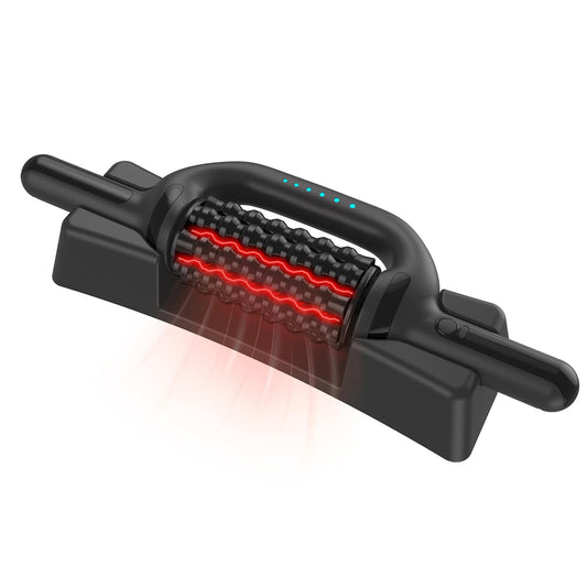 Electric Rolling Massager with Red Light, 6 Speeds