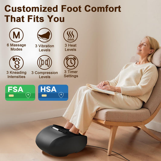 JZBRAIN Shiatsu Foot Massager with Heat