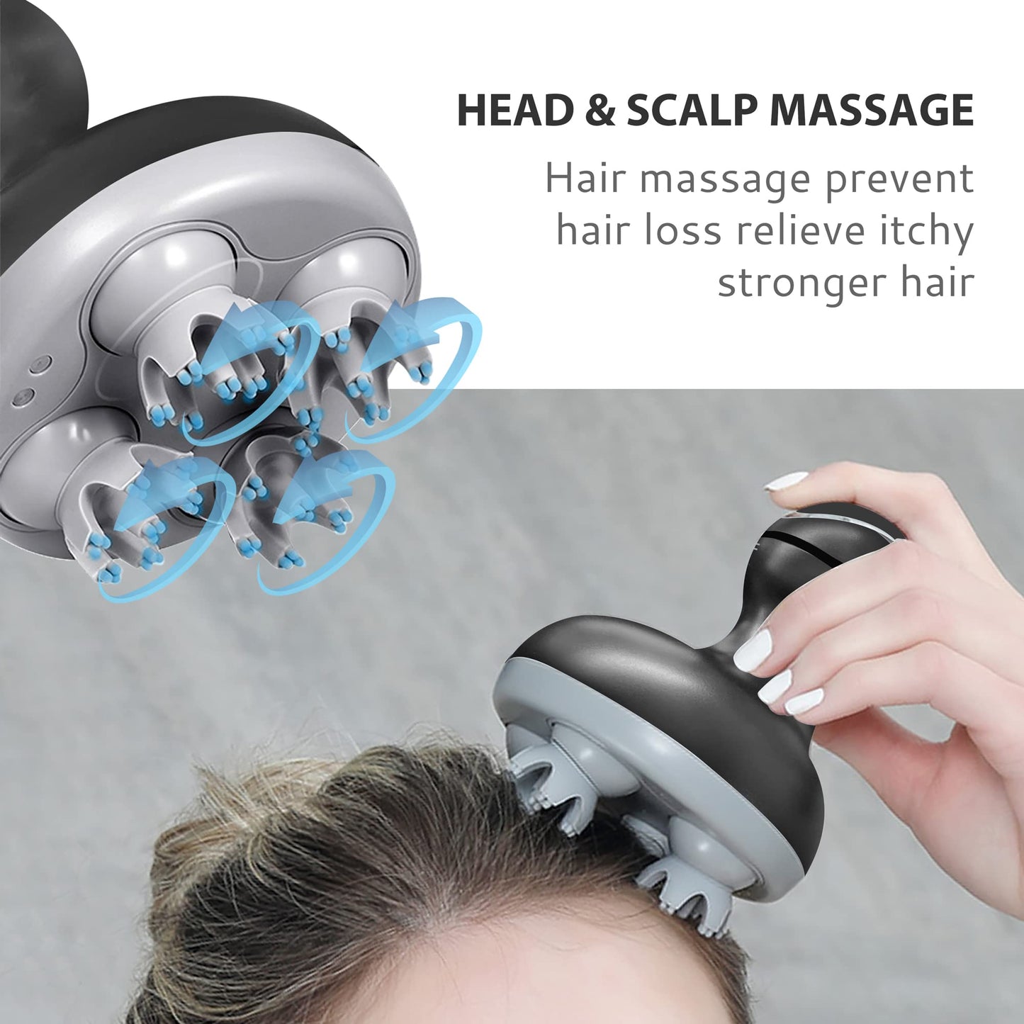 COMFIER Cordless Scalp Massager, 84 Nodes, Portable