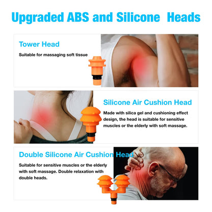 AiRelax Massage Gun Attachments, 15 PCS Set