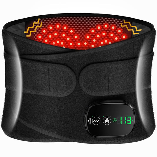 Lower Back Heating Pad Massager, Adjustable Wrap